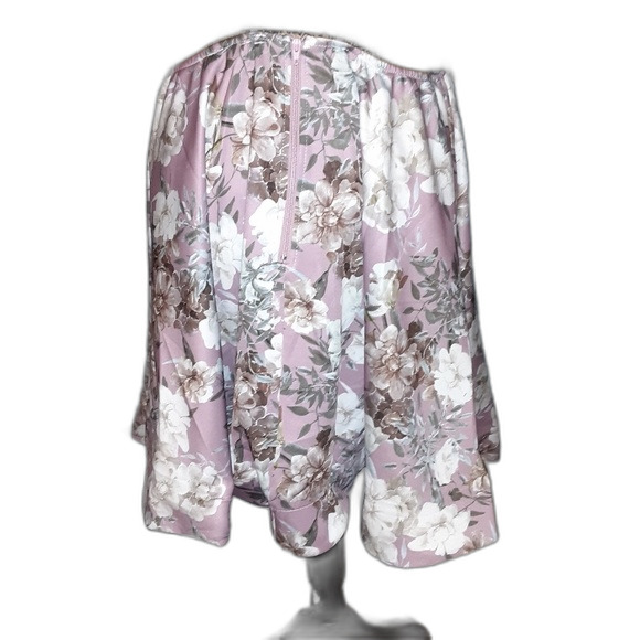 Trac Strappy Plunging back Floral Print XXL Dress - Picture 9 of 10